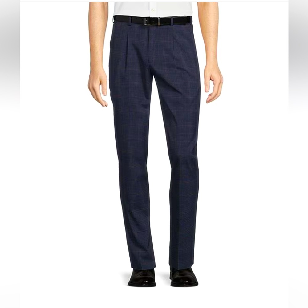 Murano carrot fit plaid dress pants